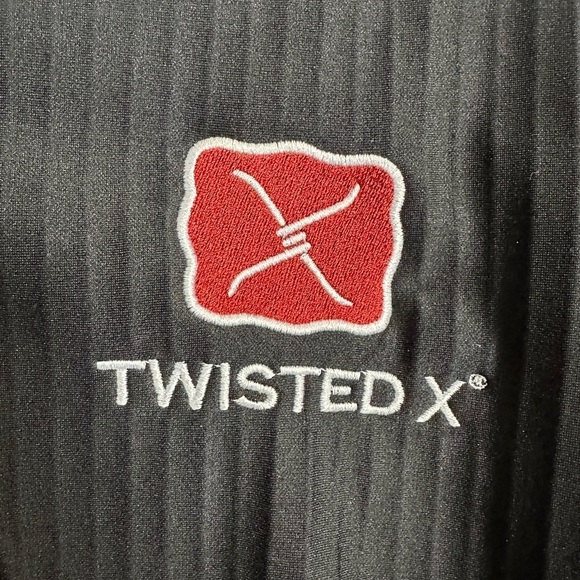Twisted X men's long sleeve 1/4 zip black pullover Tru Spec, sz L, EUC - Picture 2 of 7